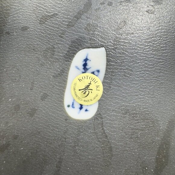 Kotobuki Stoneware Chip And Dip Canoe Trinket Tray Dish Ship Boat Dish Marked - Picture 5 of 13